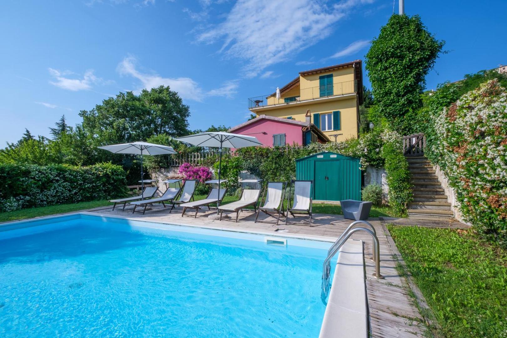 Villa Di Campagna 10 Posti Con Piscina Privata Castellina Marittima Buitenkant foto